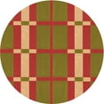 thumbnail image 1 of Ahgly Company Tapis Rond Lavable en Machine Intérieur Caramel Brun, 3 Pieds Rond, 1 of 7