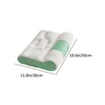 thumbnail image 3 of JeashCHAT Ergonomic Cervical Support Pillow, Sleep Enhancing Cervical Support Comfort Down Pillow, Cervical Pillow Neck Pillow, Memory Foam Bed Pillow for Sleeping, Green, 20"x12", 3 of 9