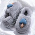 thumbnail image 5 of XIMIN Women's Mushroom Cute Cotton Slippers Lightweight Memory Foam Cartoon Fuzzy Plush Slippers Winter Warm Home Slippers Indoor Outdoor Shoes, 5 of 8