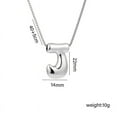 thumbnail image 2 of Steadline Initial Letter Bubble Pendant Necklace with Premium Electroplated Finish - Personalized Jewelry Gift for Women Mothers and Special Occasions - Elegant Birthday Present Idea, 2 of 3
