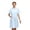 Light Blue, variant on Elegant Long Lab Coat for Style with Classic Collar and Side Button Closure for Everyday Home Lab Use