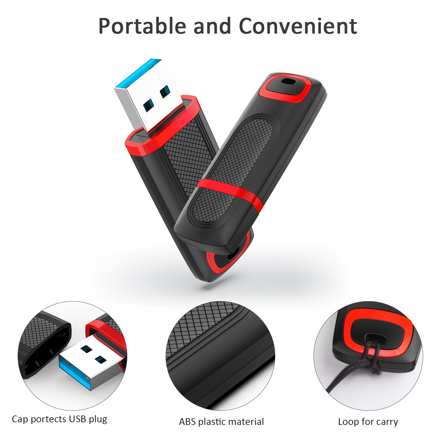 Kootion 128GB USB 3.0 Flash Drive High-Speed Memory Stick photo 3