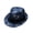 Beige, variant on Sun Hat for Women Men Casual Wide Brim UV Protection Straw Panama Cap Palm Tree Print Belt Jazz Hat Dark Blue for Vacation Travel Beach Outdoor Waer