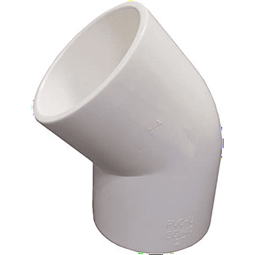 Sch 40 PVC 6 Inch 45 Degree Elbow, Socket, NSF Compliant