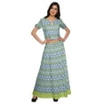 thumbnail image 1 of Moomaya Printed Elegant Crop Top And Long Skirt Set Ethnic Dresses For Women, 1 of 6