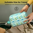 thumbnail image 5 of Toiletries Bag,LightBlue Dinosaurs Trees Pattern Mens Womens Toiletry Bag Bathroom Bag,Waterproof Toiletry Travel Bag Dopp Kit Shaving Bag 11x6.3x5.1 Inch, 5 of 5