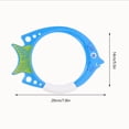 thumbnail image 3 of MasteelfCA 3 Pcs Anneau de Plongée sous-Marin en Forme de Poisson Anneau de Natation en Forme de Poisson pour Enfants, 3 of 7