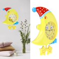 thumbnail image 4 of Clock, Cartoon Clock ABS Material Easy To  Yellow Color  Reading  For Children Room, 4 of 8