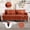 Dark Orange + Chenille + 2 Seat, variant on Mid Century Modern chenille Fabric Loveseat sofa, 2-Seat Upholstered Loveseat Sofa Modern Couch for Living Room,Brown wood feet sofa for Bedroom, Reading