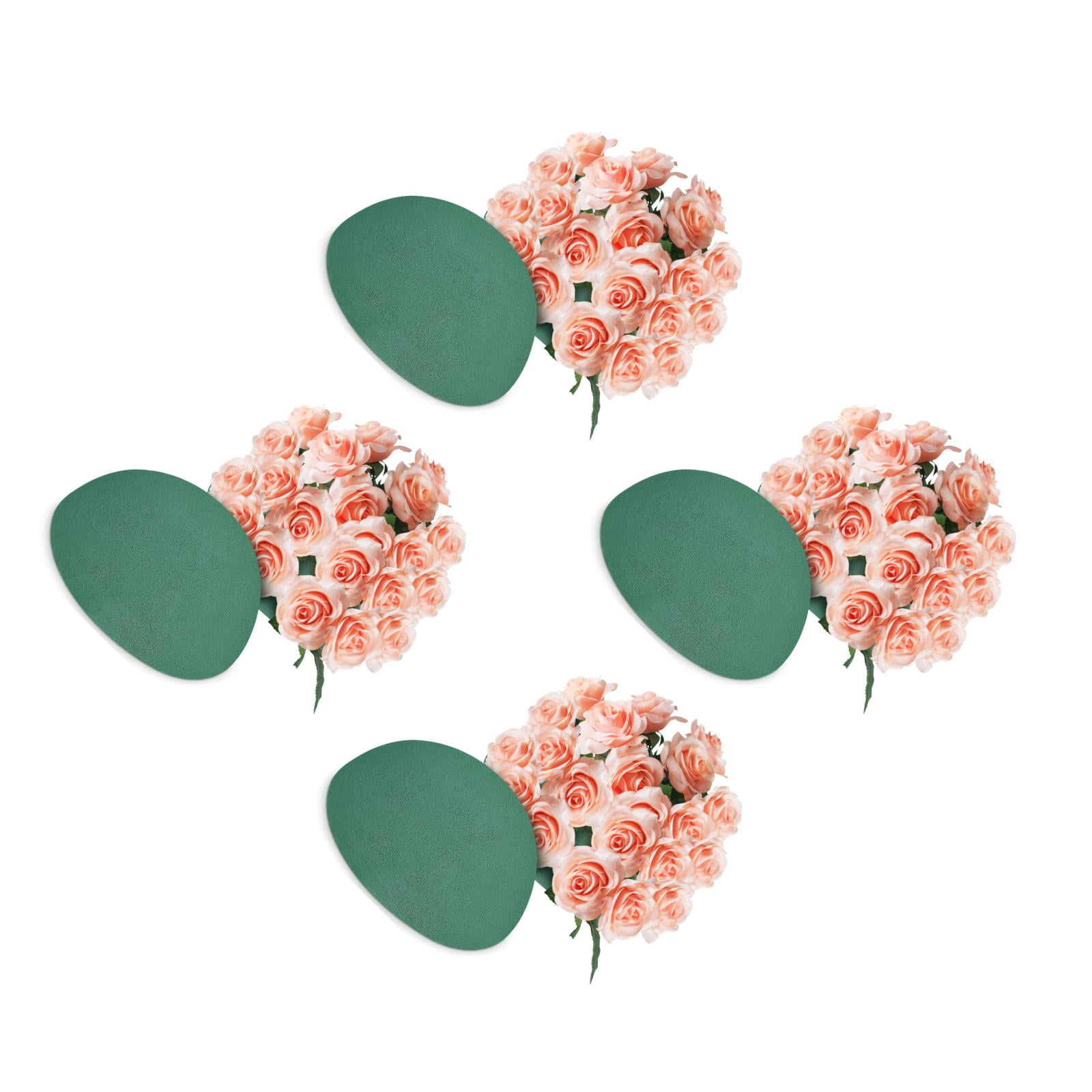 UPGRATOR Green Half Sphere Floral Foam 8 Pieces for Wedding Centerpieces, 5.78 x 5.78 x 2.91 Inches, Flower Arrangement Base