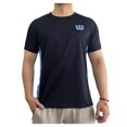 thumbnail image 1 of Playera Wilson Talla G Deportiva manga corta básica azul marino detalles azul claro, 1 of 4