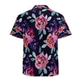 thumbnail image 3 of High Quality Hawaiian Shirts for Men Short Sleeve Aloha Beach Shirt Floral Summer Casual Button Down Shirts Blouses KZ9D5B, 3 of 7