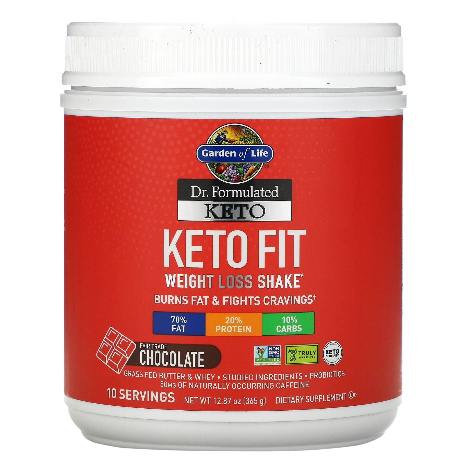 Garden of Life Dr. Formulated Keto Fit Weight Loss Shake Powder 10