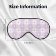 thumbnail image 5 of Xecao Floral Purple Buffalo Plaid for Soft Fluffy Sleeping Blindfold, Nap eye cover tailored for the utmost comfort for girls, women, kids, and adults., 5 of 7