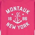 thumbnail image 2 of Instant Message - Montauk New York - Men's Crew Neck Fleece Pullover, 2 of 5