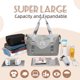 thumbnail image 5 of Bolsa de lona de viaje para gimnasio, bolsa de fin de semana para mujer, bolsa de asas, bolsa de hombro deportiva para hospital Adepaton BST2001878-5, 5 of 5