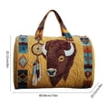 thumbnail image 4 of Fwttom Cow Portable Quilted Embroidered Travel Bag, 4 of 7