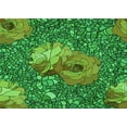 thumbnail image 1 of Ahgly Company Indoor Rectangle Patterned Neon Green Area Rugs, 7' x 10', 1 of 6