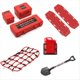 thumbnail image 1 of Universal 8 Piezas/Set Decoración Simulada Maleta Equipaje Red Pala para TRX4 SCX10 90046 1/10 RC Rojo, 1 of 5