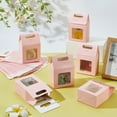 thumbnail image 4 of 24pcs Pink Gift Box with Handle Small Goodies Boxes Party Favor Boxes with Window for Wedding Birthday Gift Giving Treat 3.8x2.3x5.9 InchDIY, 4 of 5