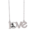thumbnail image 1 of Plage Arbre de Noix de Coco Illustration Modèle Amour Collier Pendentif Bijoux, 1 of 3