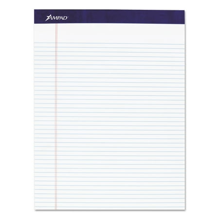 Ampad Legal Pad - Ampad Mead Legal Ruled Pad, 8 1/2 x 11, White, 50 Sheets, 4 Pads/Pack