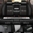 thumbnail image 2 of AOMSAZTO Seat Covers Fit For Jeep Renegade 2015-2024 5 Seats Car PU Leather Full Set Seat Covers Protector （Black&Red）, 2 of 5