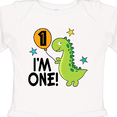 thumbnail image 4 of Inktastic 1st Birthday Dinosaur 1 Year Old Boy Boys or Girls Long Sleeve Baby Bodysuit, 4 of 5