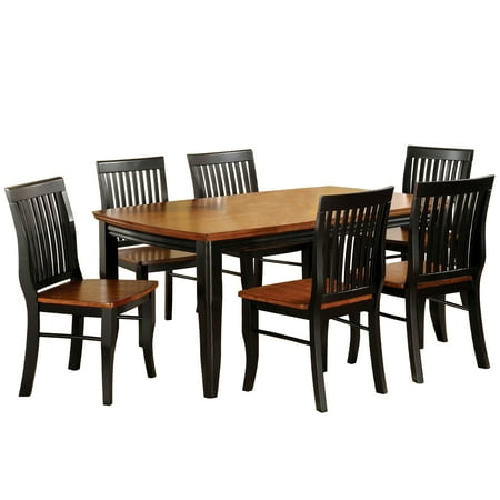 Earlham I 7 Piece Dining Set Black Oak Com Earlham I 7 Piece Dining Set Black Oak