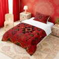thumbnail image 2 of Erosebridal Red Aztec Twin Comforter Sets, Farmhouse Dreamcatcher Cow Skull Print Bedding Set, Reversible 2-Piece, 1 Comforter and 1 Pillowcase, 2 of 6