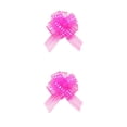 thumbnail image 4 of Yuarrent Tire de la cinta de lazos para envolver regalos Decoración de boda Cestas de regalos multicolores Regalo de Navidad para celebración Rosa Rosa oscuro 2piezas Yuarrent CBP392234, 4 of 5