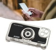 thumbnail image 1 of Vintage Camera Soft Silicone IOS Case for IOS 7 Plus / 8 Plus, 3D Design, Shockproof Protective Case Cover with Lanyard, Black, 1 of 7