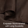 thumbnail image 4 of Twin 2-Piece Duvet Cover Set with 1 Pillow Shams, Brushed Microfiber, Easy Snap Zipper & Corner Ties, Dark Brown, Ntbay | Comforter Not Included, 4 of 6