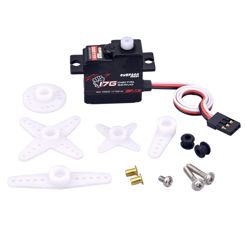 Servo Sterzo Metal Gear Surpass 17g Per Auto RC WPL 1/16 1/18, DS Power DS-S007M