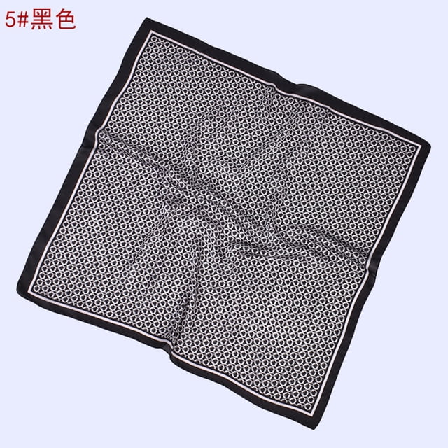 Womens Silk Like HeadTop for Polka Dot Print Large Square Satin Headscarf Wraps