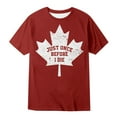thumbnail image 1 of Ediodpoh Canadian Maple Leaf Vintage T Shirt Tops for Men Trendy Red XL, 1 of 4