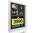 thumbnail image 1 of MedalAwardsRack 3 en 1 Shadow Box Display - Baberos de carreras de medallas y marco de fotos - Soporte para baberos de maratón y triatlón Marco de madera de vidrio templado montado en la pared - Blanc, 1 of 8