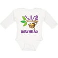 thumbnail image 3 of Inktastic Half Birthday 6 Months Baby Monkey Boys or Girls Long Sleeve Baby Bodysuit, 3 of 5
