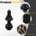 thumbnail image 3 of M5 x 25mm 10Pcs Phillips Flanged Hex Bolts with Nuts, Flat & Lock Washers, Black, 3 of 6