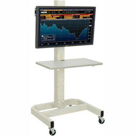 LCD & Plasma Mobile Cart - Beige