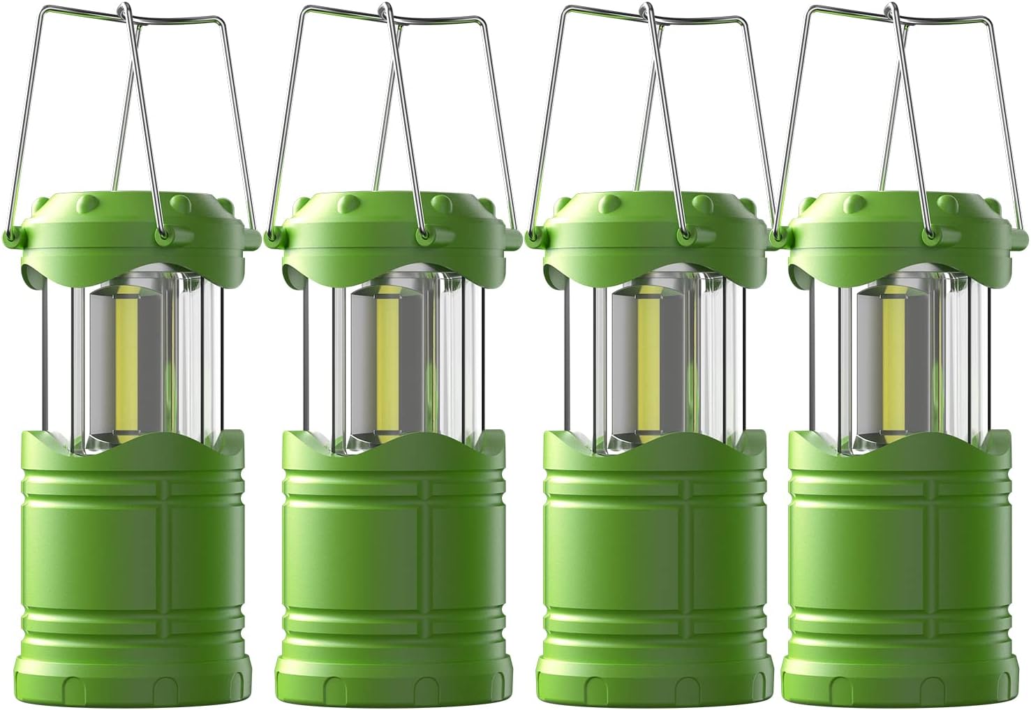 LED Camping Lantern, 4-Cell Battery-Powered Flashlight (Suitable for Power Outages), Portable Foldable Pendant Lantern, Essential for Home and Outdoors, Hurricane Emergency Light Survival Tool