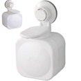 thumbnail image 3 of Dispensador de jabón con ventosa, dispensador de jabón tipo empuje, dispensador de jabón montado en la pared, caja de jabón manos libres adecuada para baño, hogar, blanco Adepaton WL-00980, 3 of 7