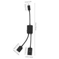 thumbnail image 2 of WEUVEB Cable Otg Convertidor Negro Para Carga Y Transferencia De Datos Con Fuerte Y Duradero, 2 of 7
