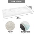 thumbnail image 3 of Haosy White Soft Brush Stroke Bathroom Rugs Non Slip Absorbent Soft Plush Quick Dry Bath Mat, 39"x20", 3 of 8