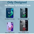 thumbnail image 2 of YWC-pour iPhone 12 Étui de Téléphone : Étui Rigides Antichoc pour iPhone 12 / Protection Antichoc de Qualité Militaire Durable Robuste Épais TPU / Étui Mate iPhone 12 Pro avec Support, 2 of 4