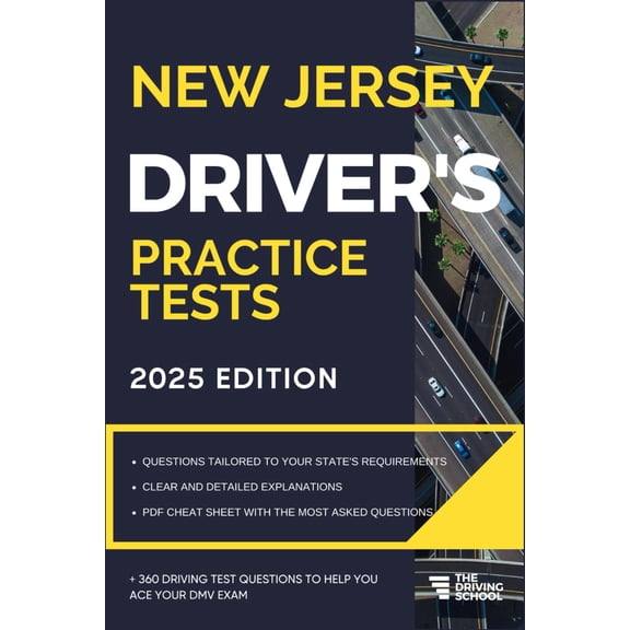 Pre-Owned New Jersey Driver's Practice Tests: 360 Driving Test Questions for DMV Exam