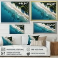 thumbnail image 4 of Designart "Relaxing Coastal Aerial View I" Coastal Framed Wall Art - Coastal Green Coastal Beach Hallway Framed Wall Art Decor, 4 of 6