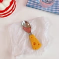 thumbnail image 1 of Vajilla de acero inoxidable, cubiertos para queso Cubiertos para queso de acero inoxidable para niña Cubiertos para queso diseñados para el futuro, 1 of 1