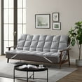 thumbnail image 3 of CirclesHome Grey Futon Mattress Toppers With Anti-Slip Anchors - Futon Cover Filled with Plush Down Alternative Fill - Full Size Futon Cover is Soft, Comfortable and Allergy Free (Size: 54 x 75 x 3), 3 of 10