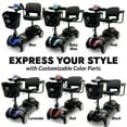 thumbnail image 3 of ComfyGO Trottinettes de Mobilité à 4 Roues pour Adultes, Aînés, Capacité de 350 Lb, Lavande, 3 of 5